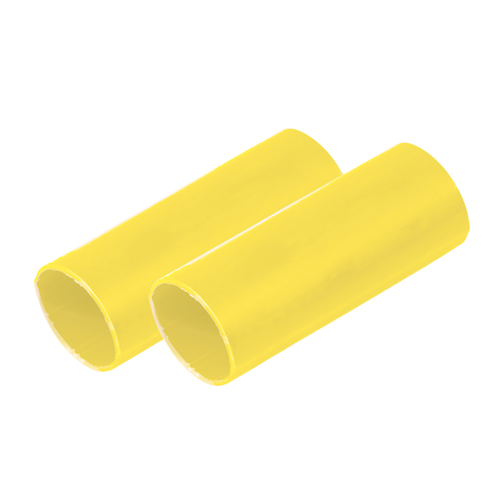 ANCOR 327924 BATTERY CABLE ADHESIVE LINED HEAVY WALL BATTERY CABLE TUBING (BCT) - 1” X 12” - YELLOW - 2 PIECES
