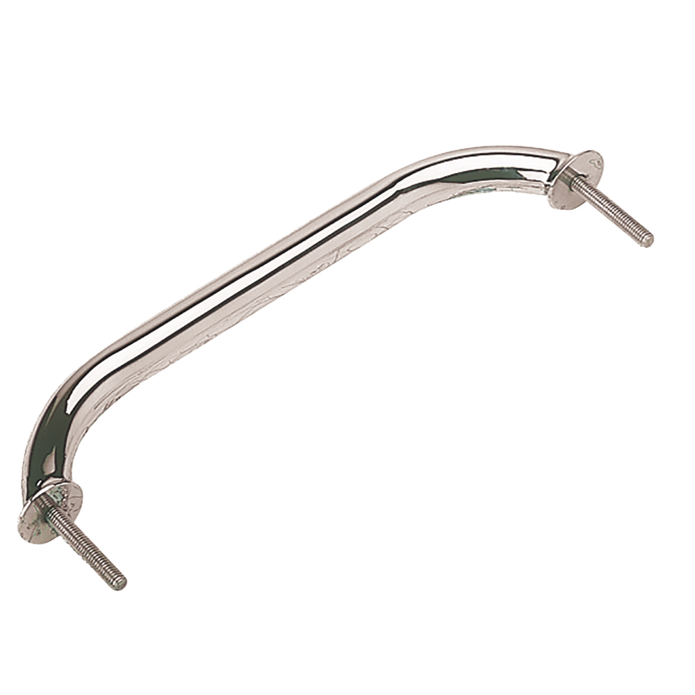 SEA-DOG 254209-1 STAINLESS STEEL STUD MOUNT FLANGED HAND RAIL W/MOUNTING FLANGE - 10”