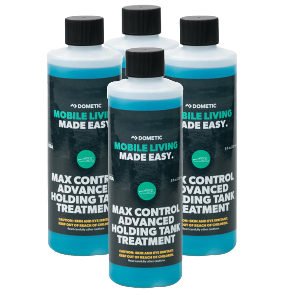 DOMETIC 379700029 MAX CONTROL HOLDING TANK DEODORANT - FOUR (4) PACK OF 8OZ BOTTLES