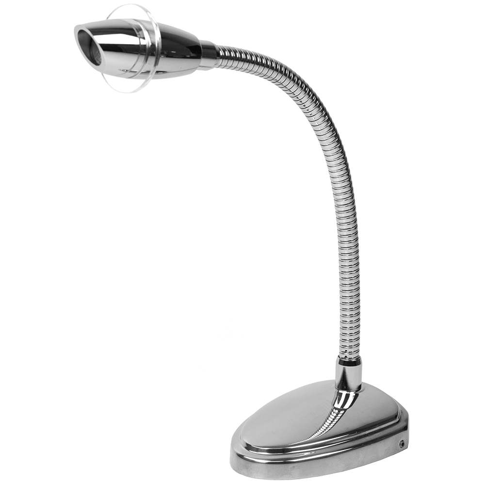SEA-DOG 404546-1 DELUXE HIGH POWER LED READING LIGHT FLEXIBLE W/TOUCH SWITCH - CAST 316 STAINLESS STEEL/CHROMED CAST ALUMINUM