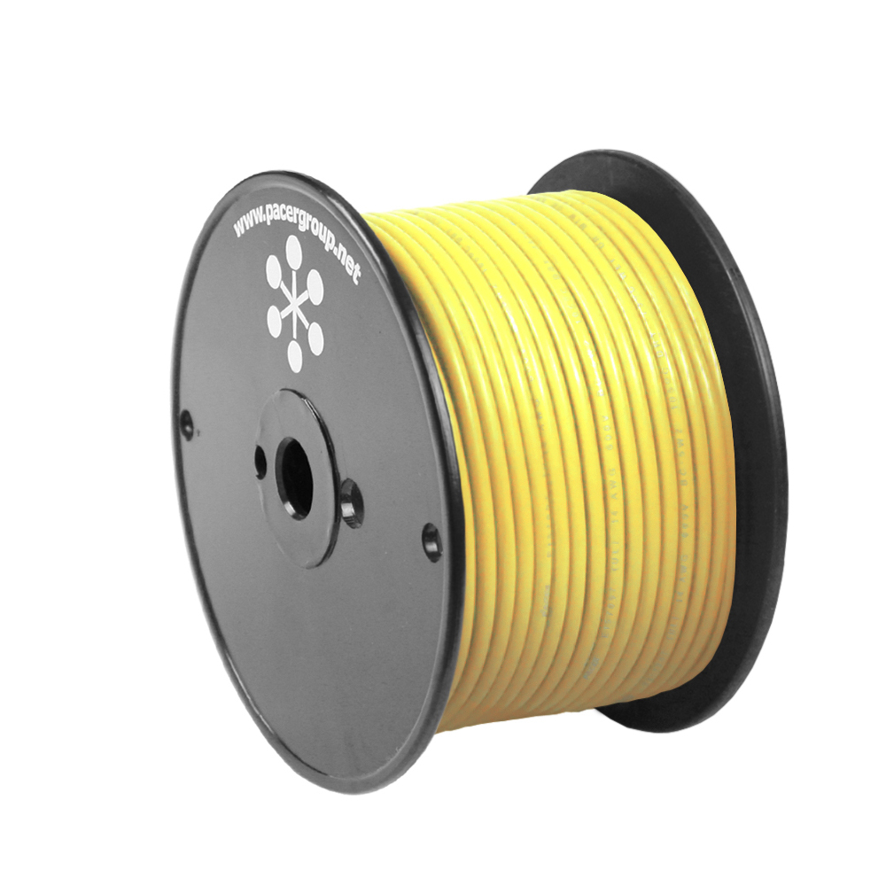 PACER WUL16YL-100 YELLOW 16 AWG PRIMARY WIRE - 100'