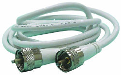 DIGITAL ANTENNA C652-12 12' RG8X W/ Mini UHF Female Connectors & PL259 Adap