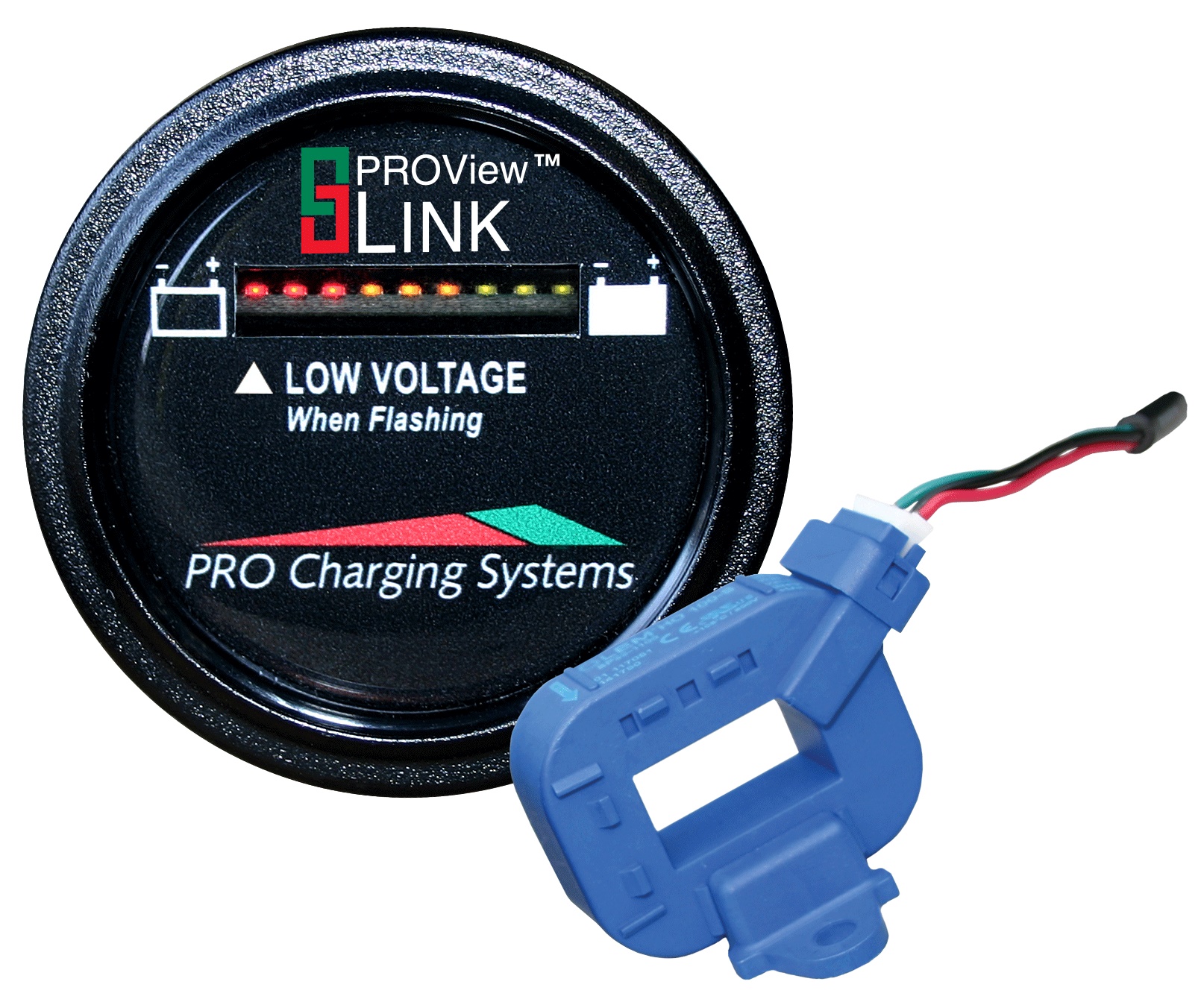 DUAL PRO BFGRLITH Lithiumm Battery Status Indicator Single Round Display